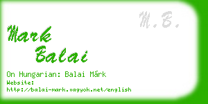 mark balai business card