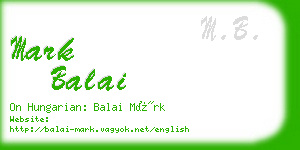 mark balai business card